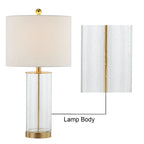 Lot de 2 lampes de table en verre transparent (23,75 $) - 13 x 13 x 23,75 $