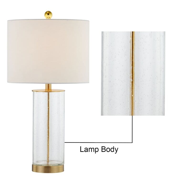 Lot de 2 lampes de table en verre transparent (23,75 $) - 13 x 13 x 23,75 $