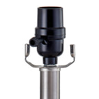 Lot de 2 lampes de table en verre bleu clair