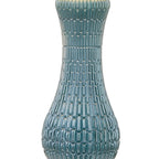 Lot de 2 lampes de table en verre bleu clair