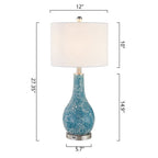 Ensemble de lampes de table en verre avec port USB (lot de 2)