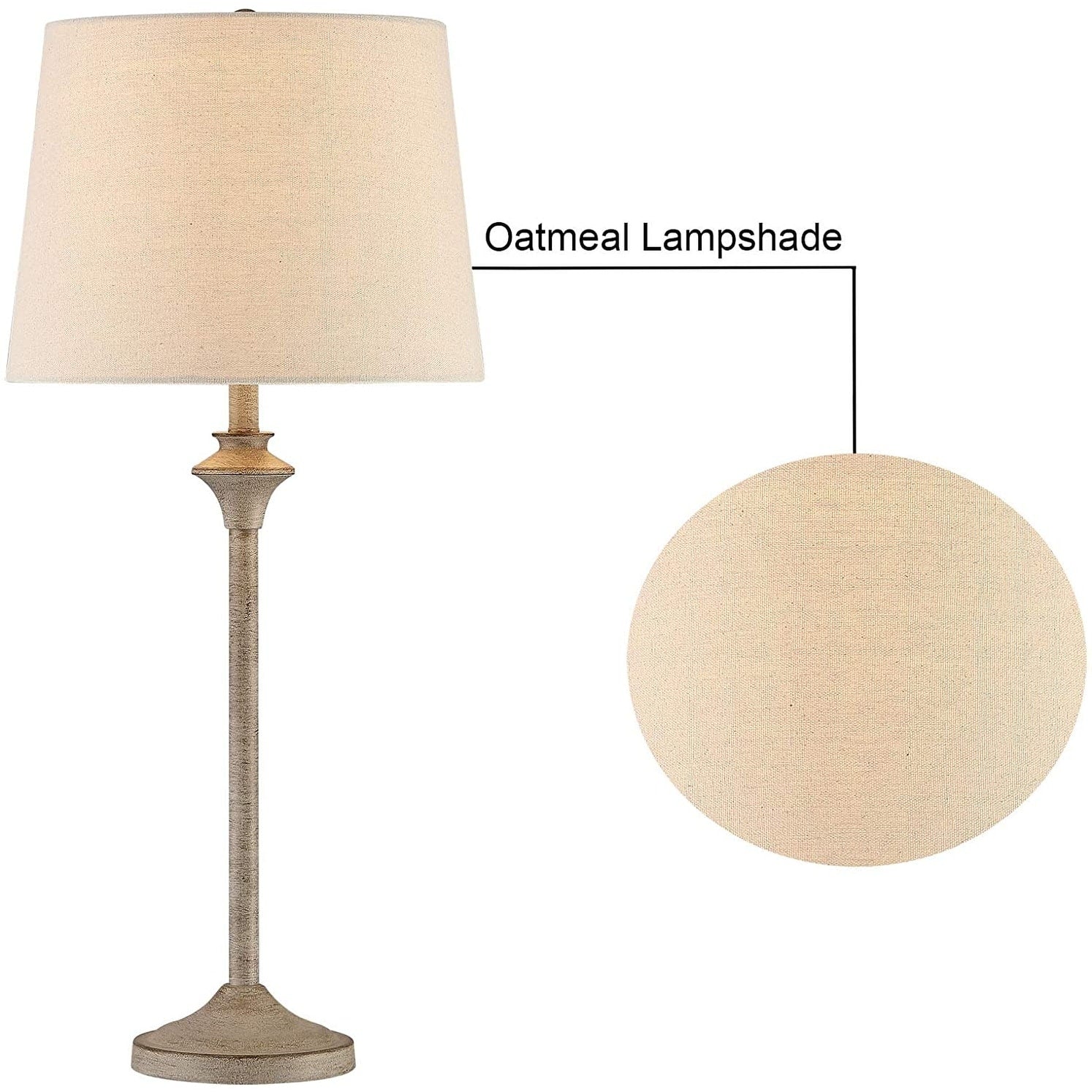 Ensemble de 2 lampes de table pour buffet