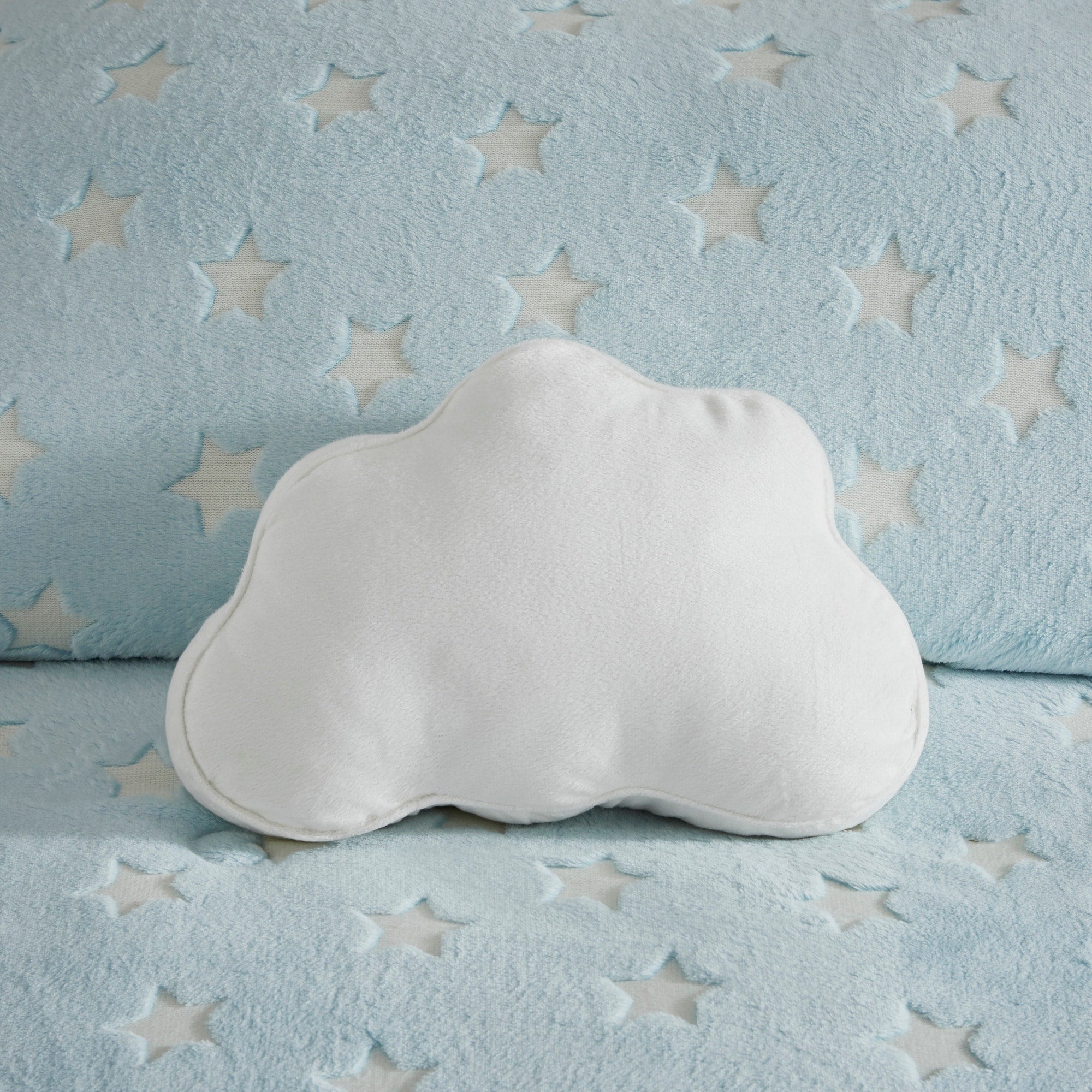 Parure de couette en peluche phosphorescente Avery Aqua par Intelligent Design Kids