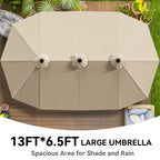 Ensembles de salle à manger d'extérieur 5/7/9 pièces avec chaises pivotantes en textilène 28 W et table