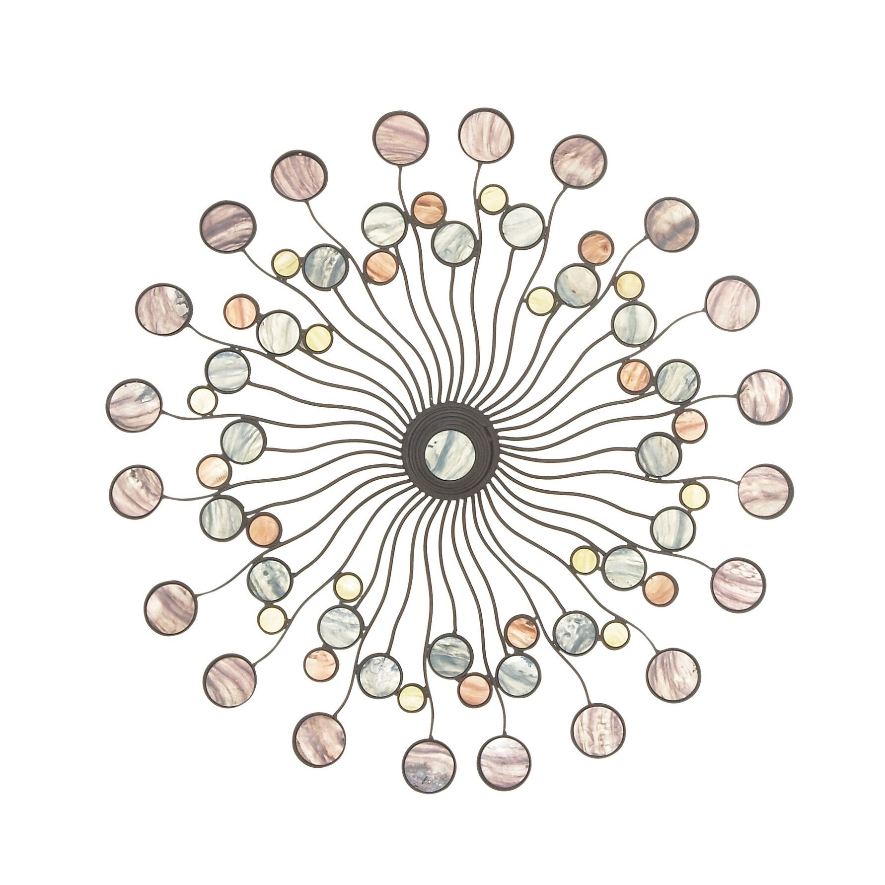 Décoration murale abstraite en métal