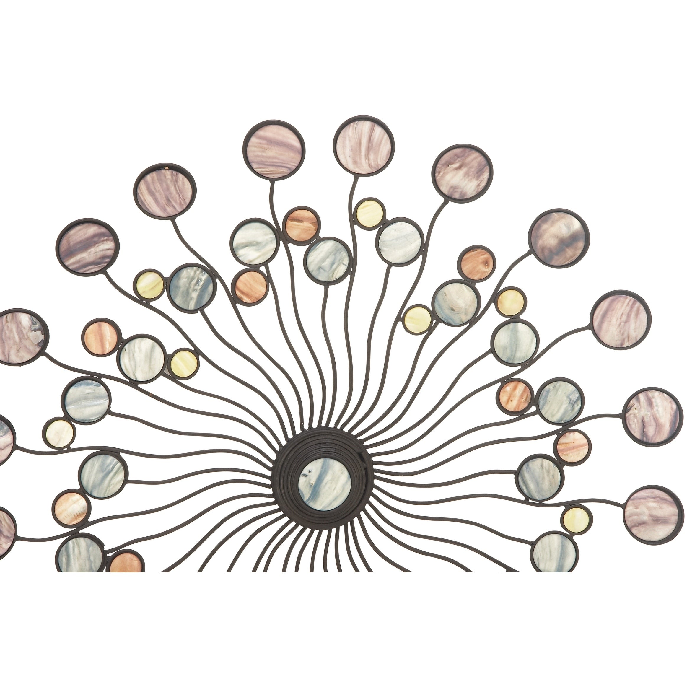 Décoration murale abstraite en métal