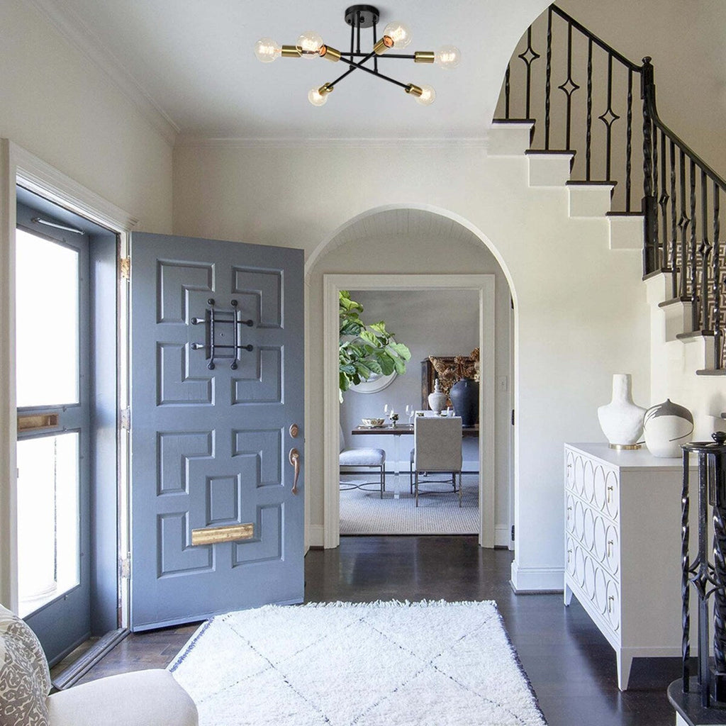 Plafonnier semi-encastré moderne en métal Sputnik de 60 cm (23,62 po)