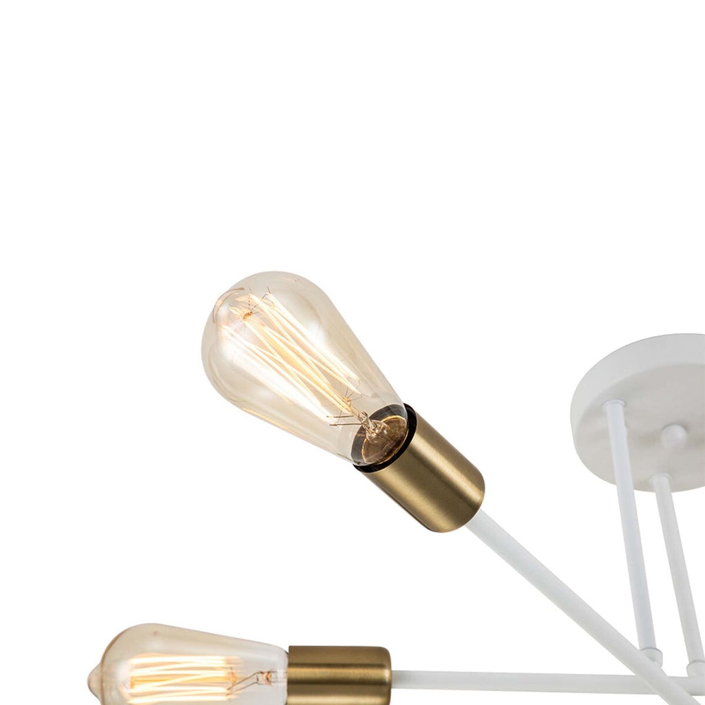 Plafonnier semi-encastré moderne en métal Sputnik de 60 cm (23,62 po)