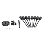 Plafonnier semi-encastré Spoutnik noir/doré pour salon, cuisine, bureau, chambre à coucher, hall d'entrée