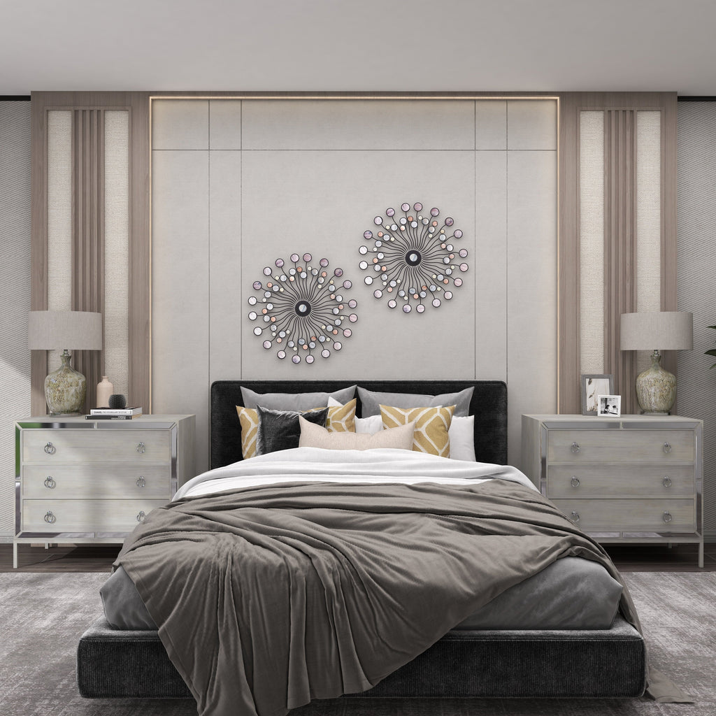 Décoration murale abstraite en métal