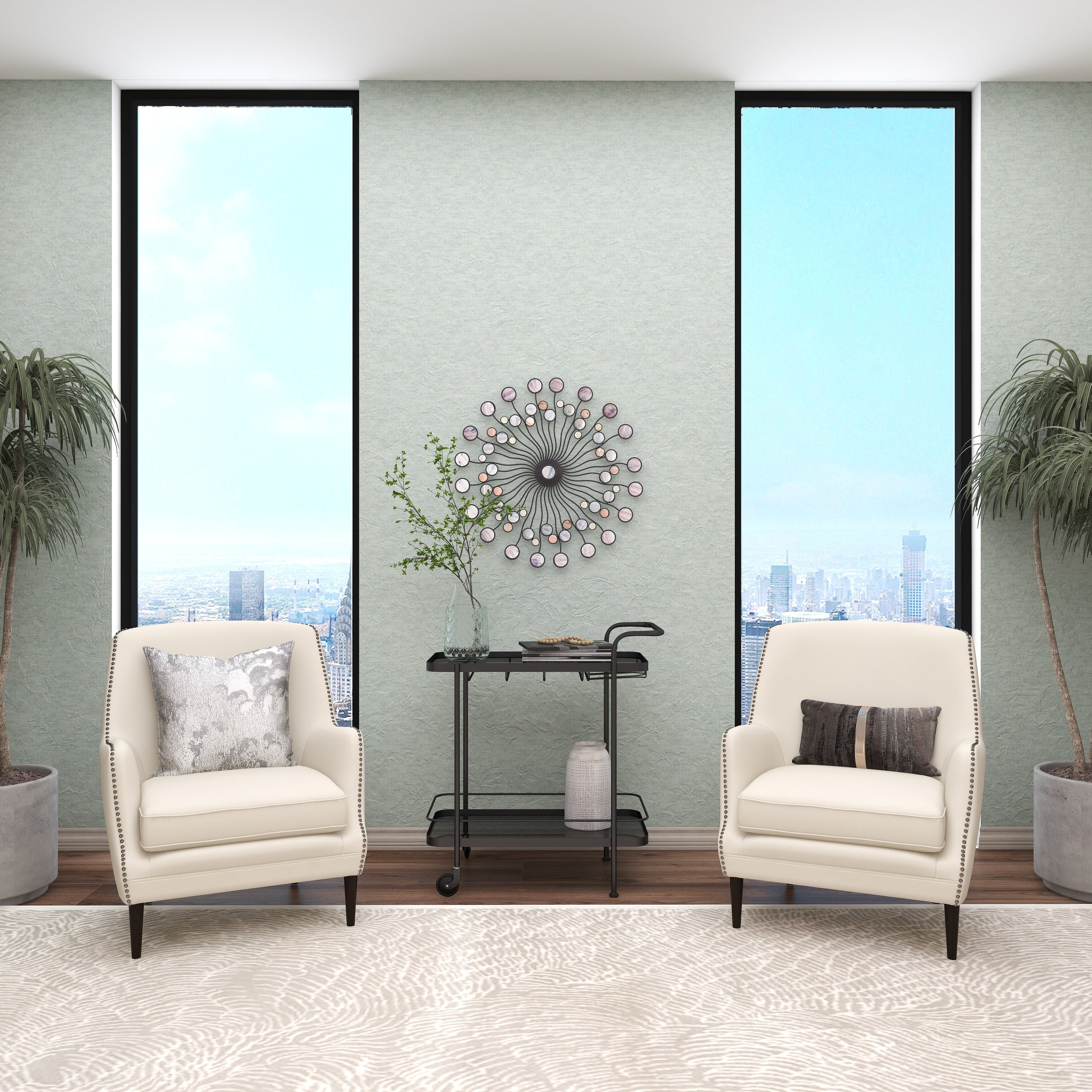 Décoration murale abstraite en métal