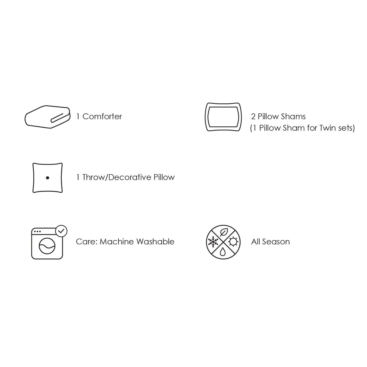 Parure de lit en microfibre gris foncé/bleu ALEX + BELLA Next Level