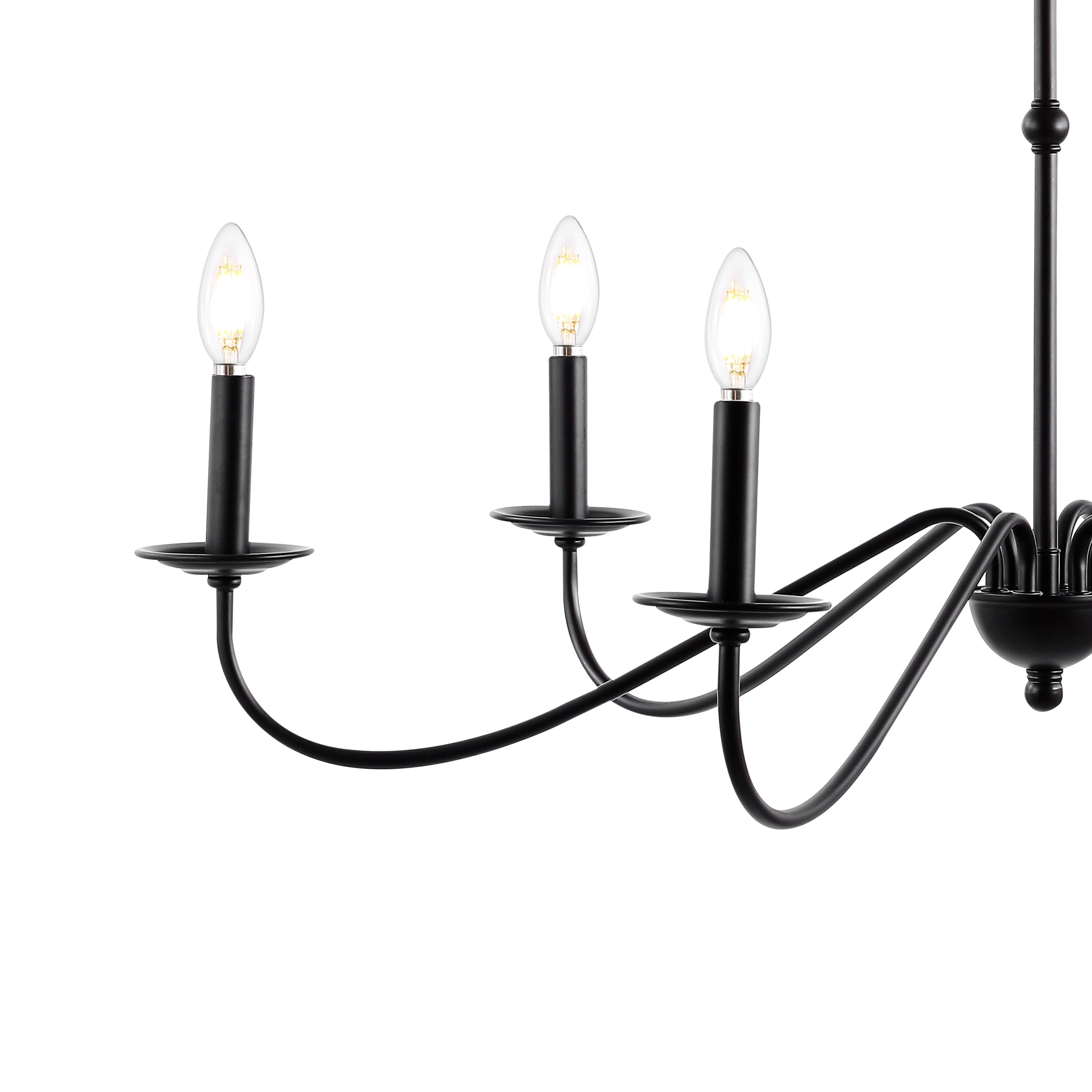 Lustre LED en fer à 6 lumières, 34,75 $, par JONATHAN Y