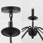 Lustre LED en fer à 6 lumières, 34,75 $, par JONATHAN Y