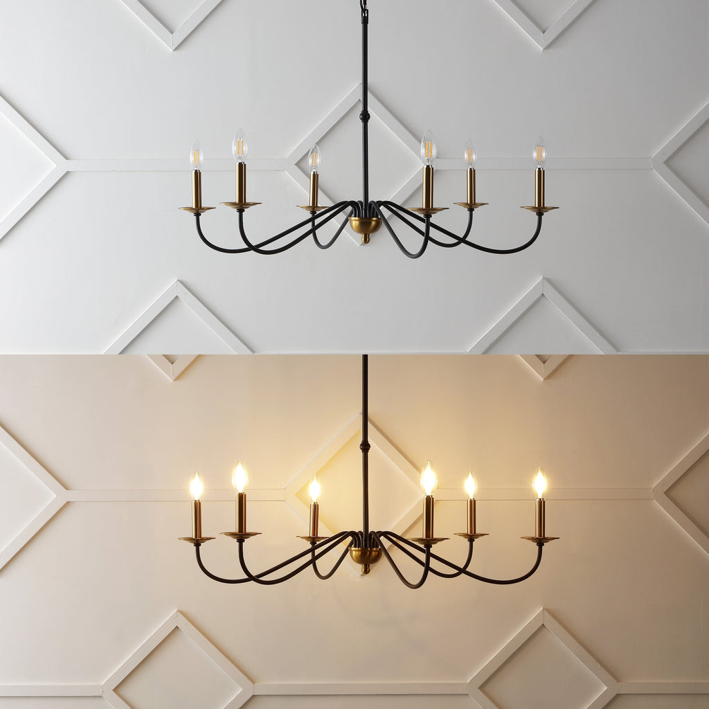 Lustre LED en fer à 6 lumières, 34,75 $, par JONATHAN Y