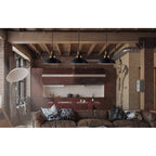 Suspension industrielle mini en métal Carbon Loft Kamari