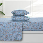 Parure de draps à poches profondes en satin de coton biologique Azores Home 300 fils