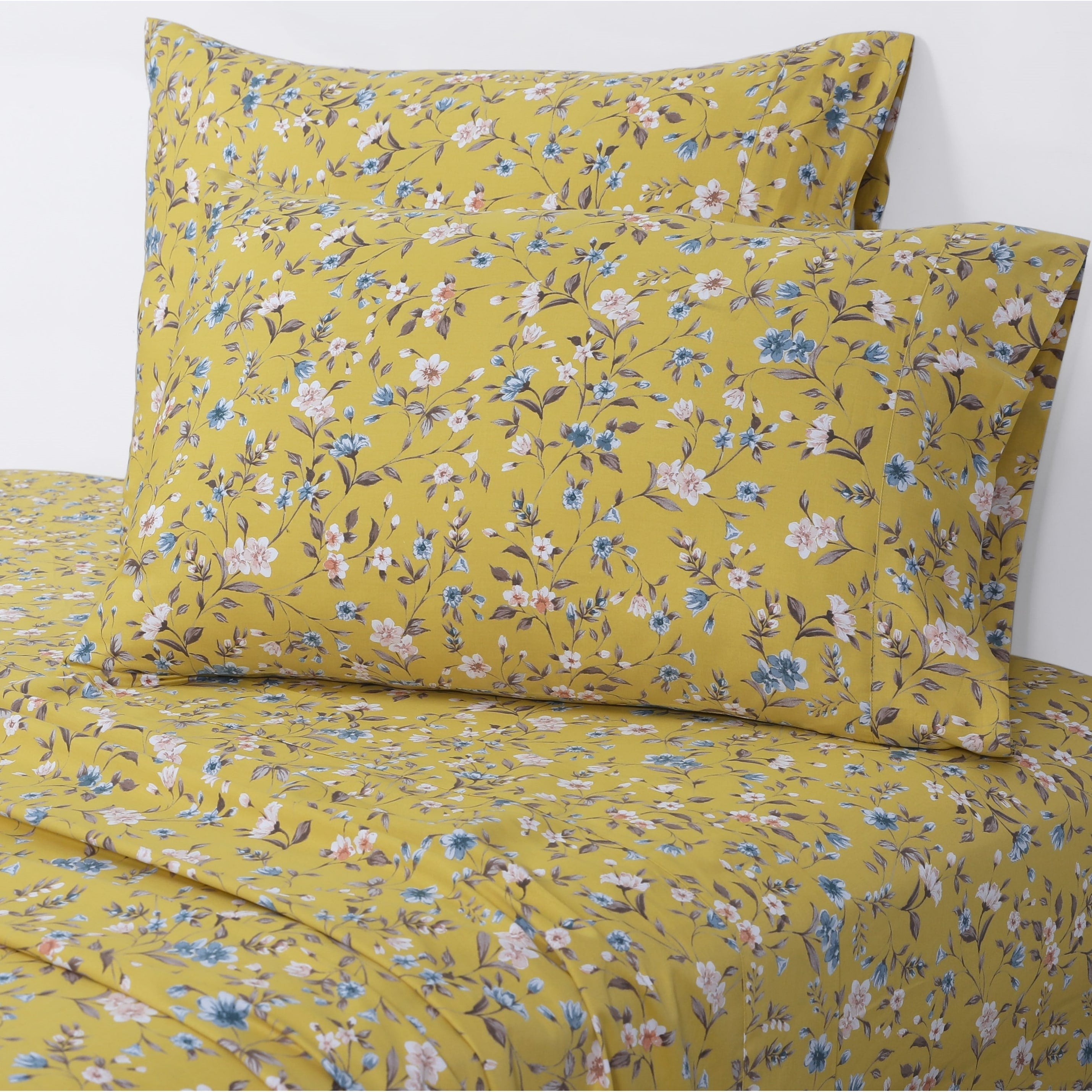 Parure de draps à poches profondes en satin de coton biologique Azores Home 300 fils