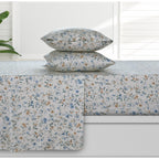 Parure de draps à poches profondes en satin de coton biologique Azores Home 300 fils