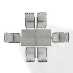 Ensemble de salle à manger d'extérieur en métal Crosley Otto 7 pièces