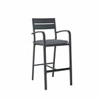 Ensemble de bar en aluminium 5 pièces pour patio Ensemble de salle à manger d'extérieur