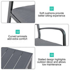 Ensemble de bar en aluminium 5 pièces pour patio Ensemble de salle à manger d'extérieur