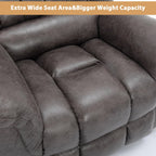 Fauteuil inclinable électrique surdimensionné de 42 po de large avec massage et chauffage