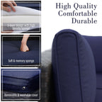 Ensemble de 9 canapés sectionnels rembourrés en rotin et osier pour patio - Ensembles de 9 pièces