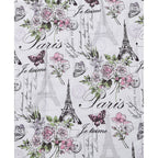 Parure de lit réversible en microfibre douce CEDAR COURT Paris Floral Lilas