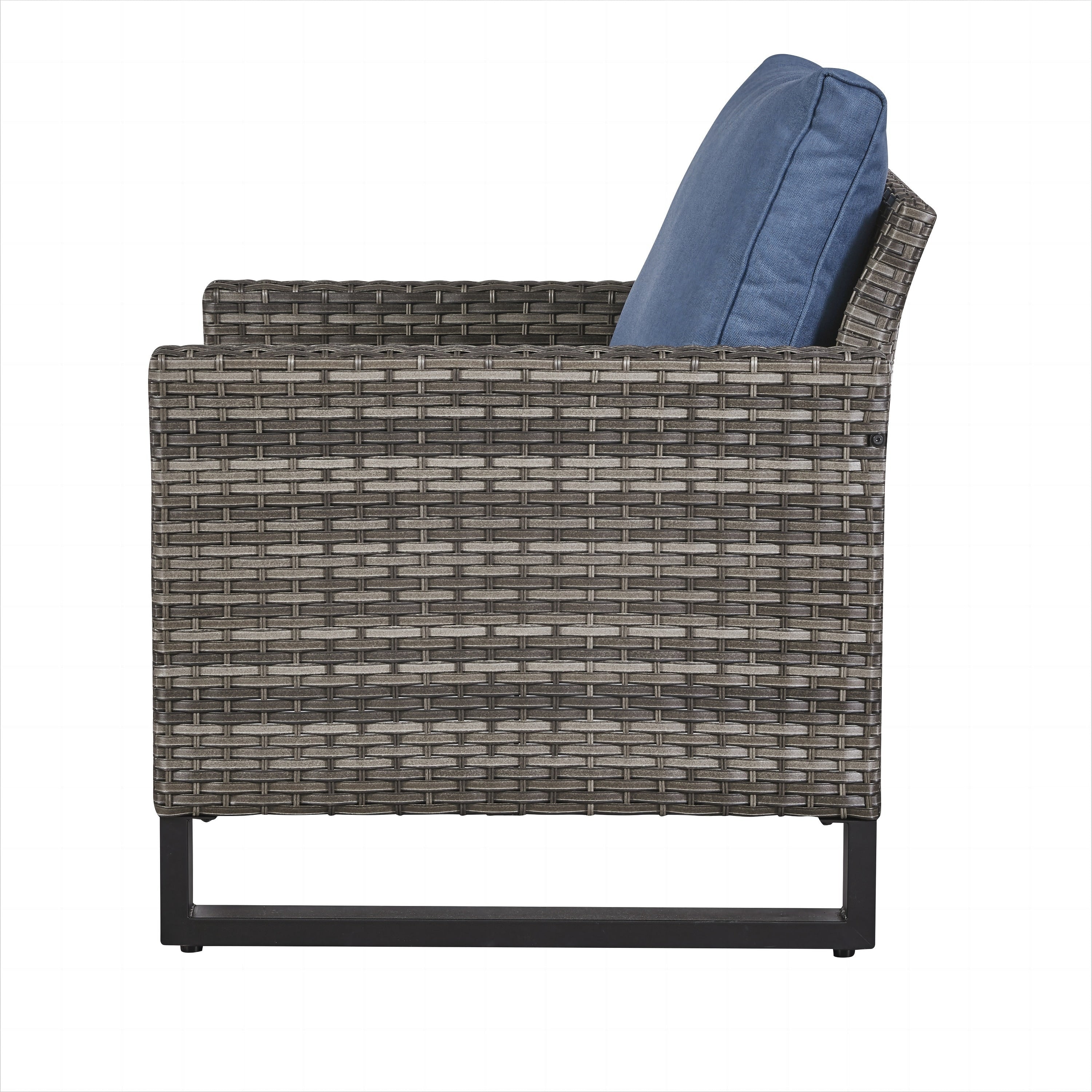 Ensemble de canapé d'extérieur 6 pièces avec chaise et pouf