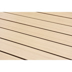 Ensemble de salle à manger d'extérieur Amazonia Isra en bois certifié FSC, 9 pièces