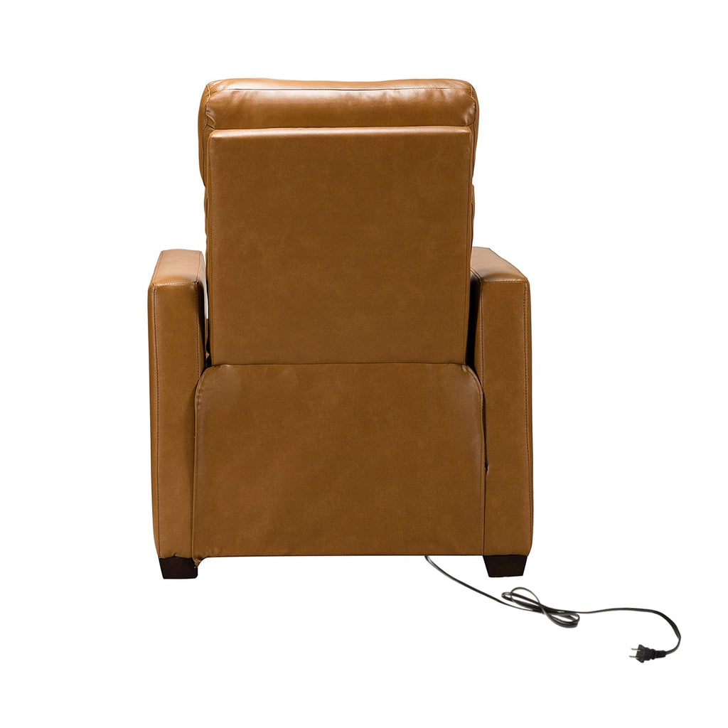 Fauteuil inclinable électrique Alina 31,50 pouces de large en cuir véritable avec port USB, lot de 2