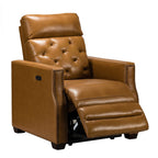 Fauteuil inclinable électrique Alina 31,50 pouces de large en cuir véritable avec port USB, lot de 2