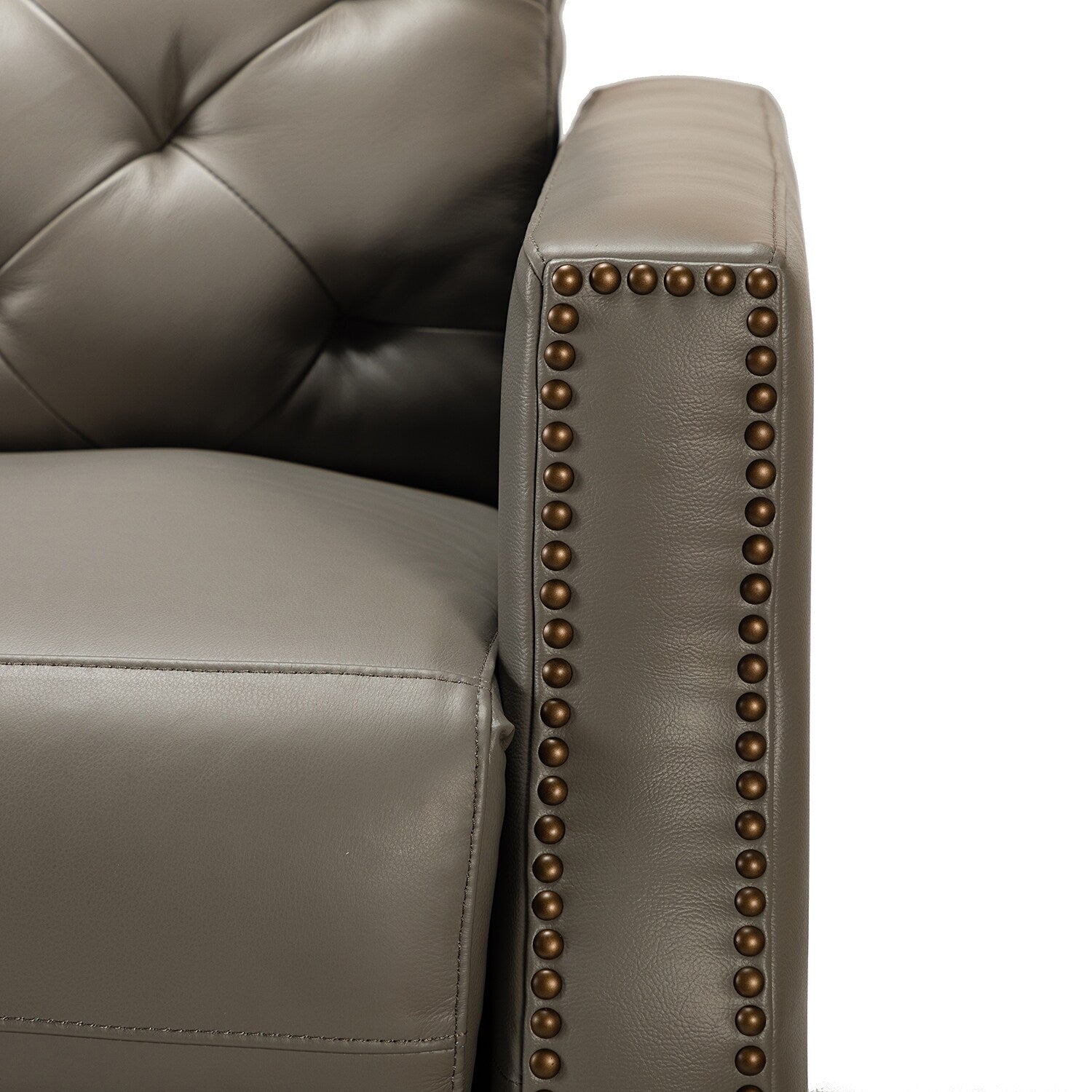 Fauteuil inclinable électrique Alina 31,50 pouces de large en cuir véritable avec port USB, lot de 2