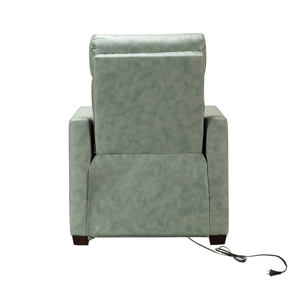 Fauteuil inclinable électrique Alina 31,50 pouces de large en cuir véritable avec port USB, lot de 2