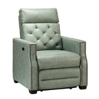 Fauteuil inclinable électrique Alina 31,50 pouces de large en cuir véritable avec port USB, lot de 2