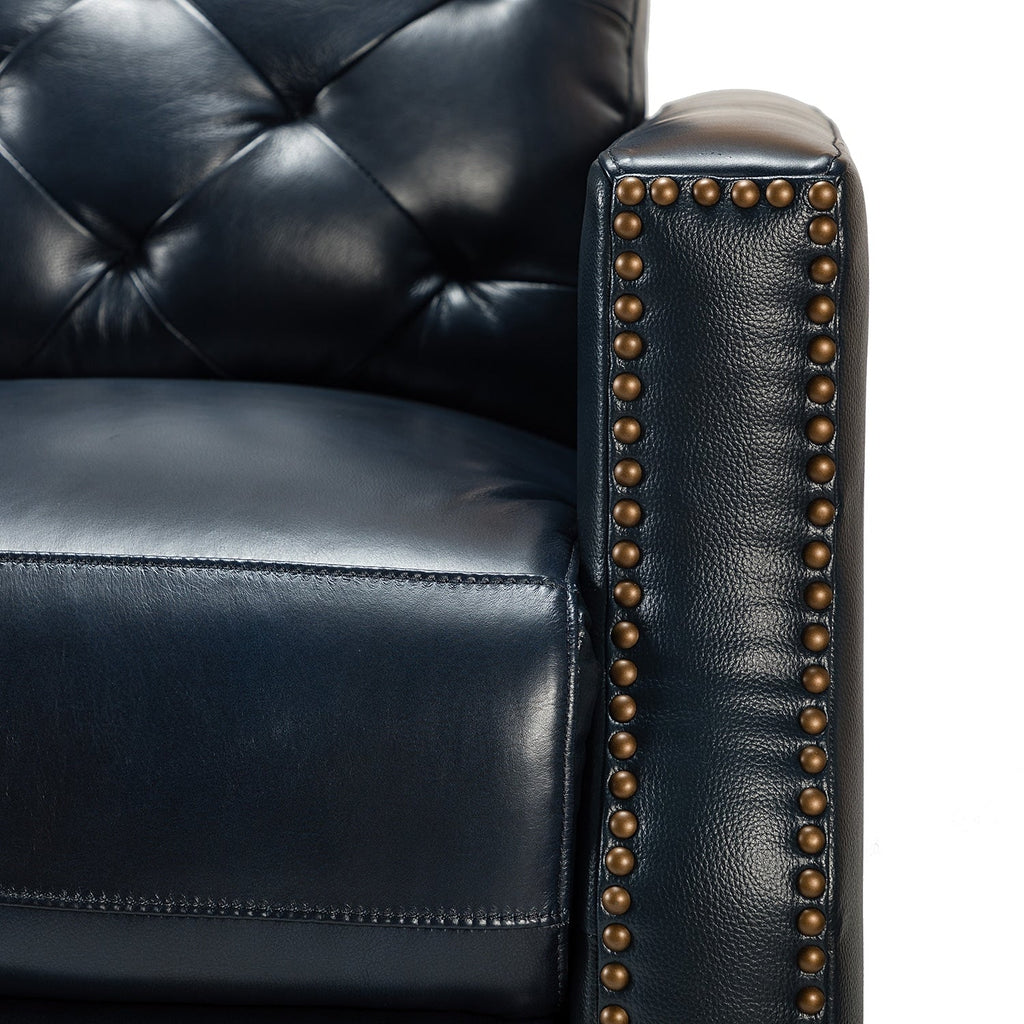 Fauteuil inclinable électrique Alina 31,50 pouces de large en cuir véritable avec port USB, lot de 2