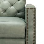 Fauteuil inclinable électrique Alina 31,50 pouces de large en cuir véritable avec port USB, lot de 2