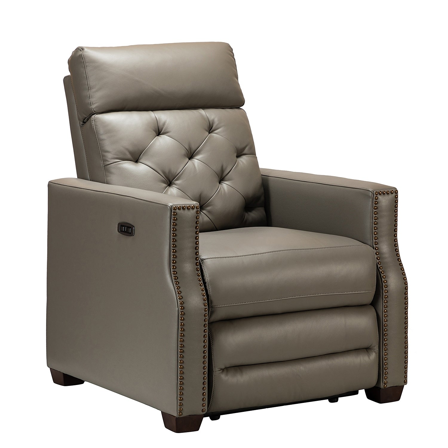Fauteuil inclinable électrique Alina 31,50 pouces de large en cuir véritable avec port USB, lot de 2