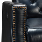 Fauteuil inclinable électrique Alina 31,50 pouces de large en cuir véritable avec port USB, lot de 2