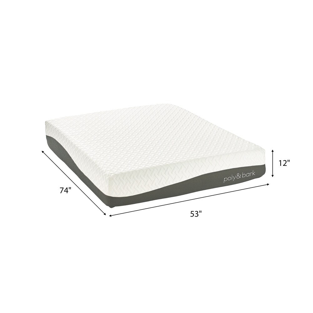 Matelas en mousse à mémoire de forme Jacquard EdgeMod Java 12 pouces