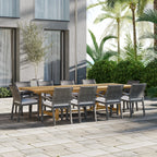 Ensemble de salle à manger d'extérieur en bois certifié FSC Amazonia Camille