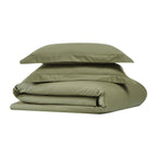 Parure de couette en percale de coton à tissage serré Brooklyn Loom