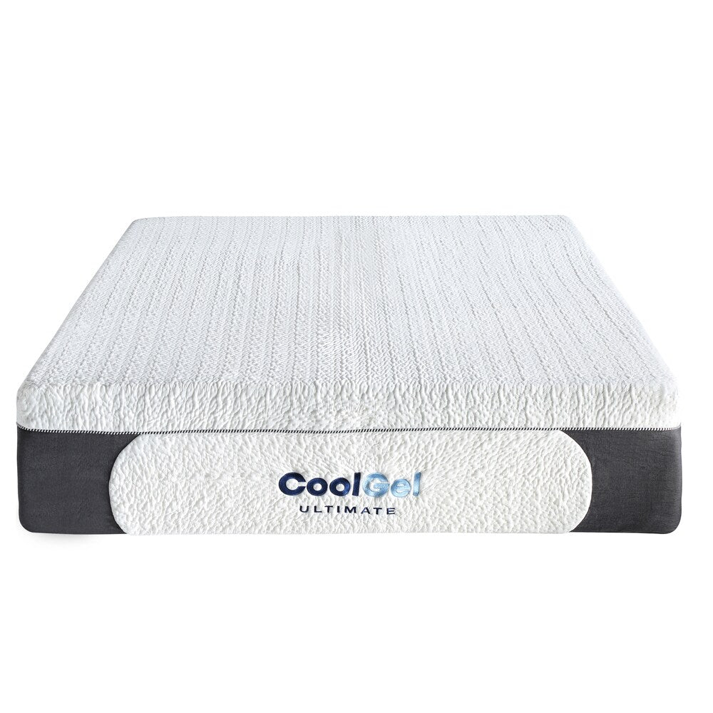 Matelas en mousse à mémoire de forme Cool Gel de Classic Brands de 14 pouces avec oreiller - Blanc