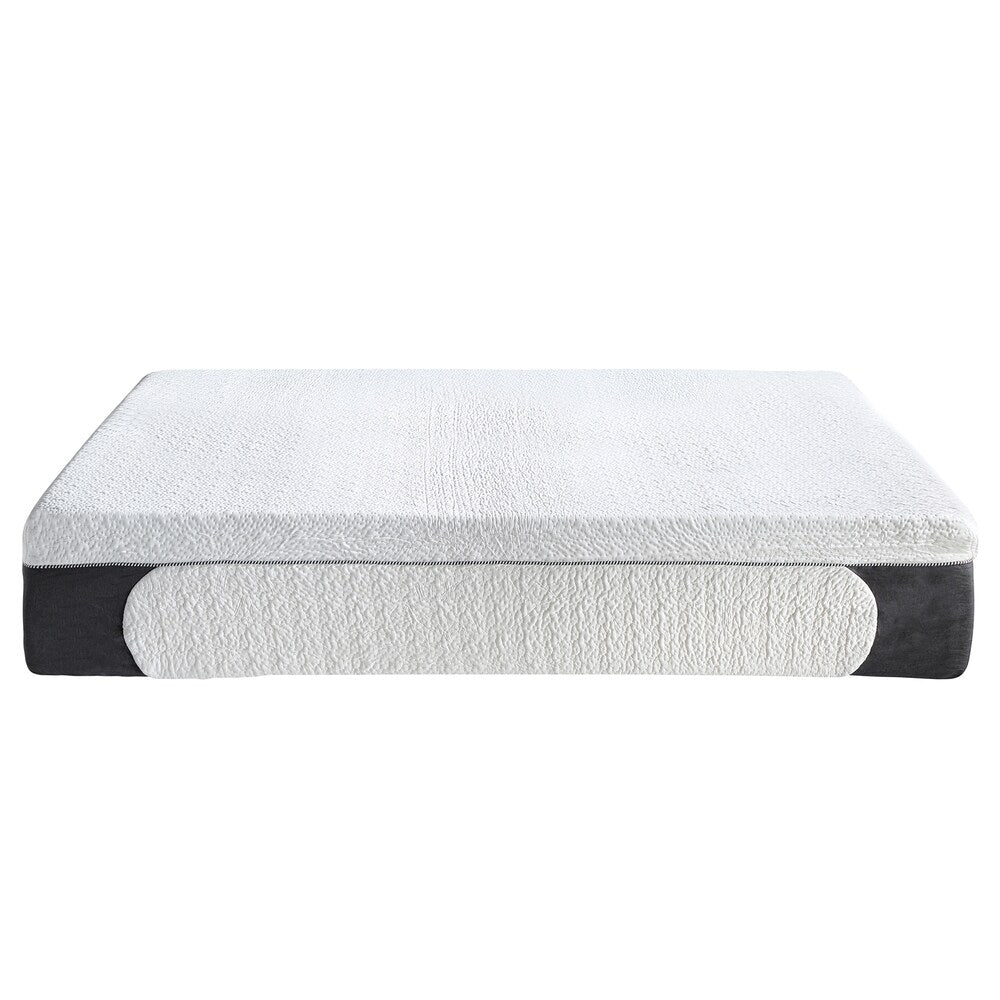 Matelas en mousse à mémoire de forme Cool Gel de Classic Brands de 14 pouces avec oreiller - Blanc