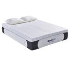 Matelas en mousse à mémoire de forme Cool Gel de Classic Brands de 14 pouces avec oreiller - Blanc