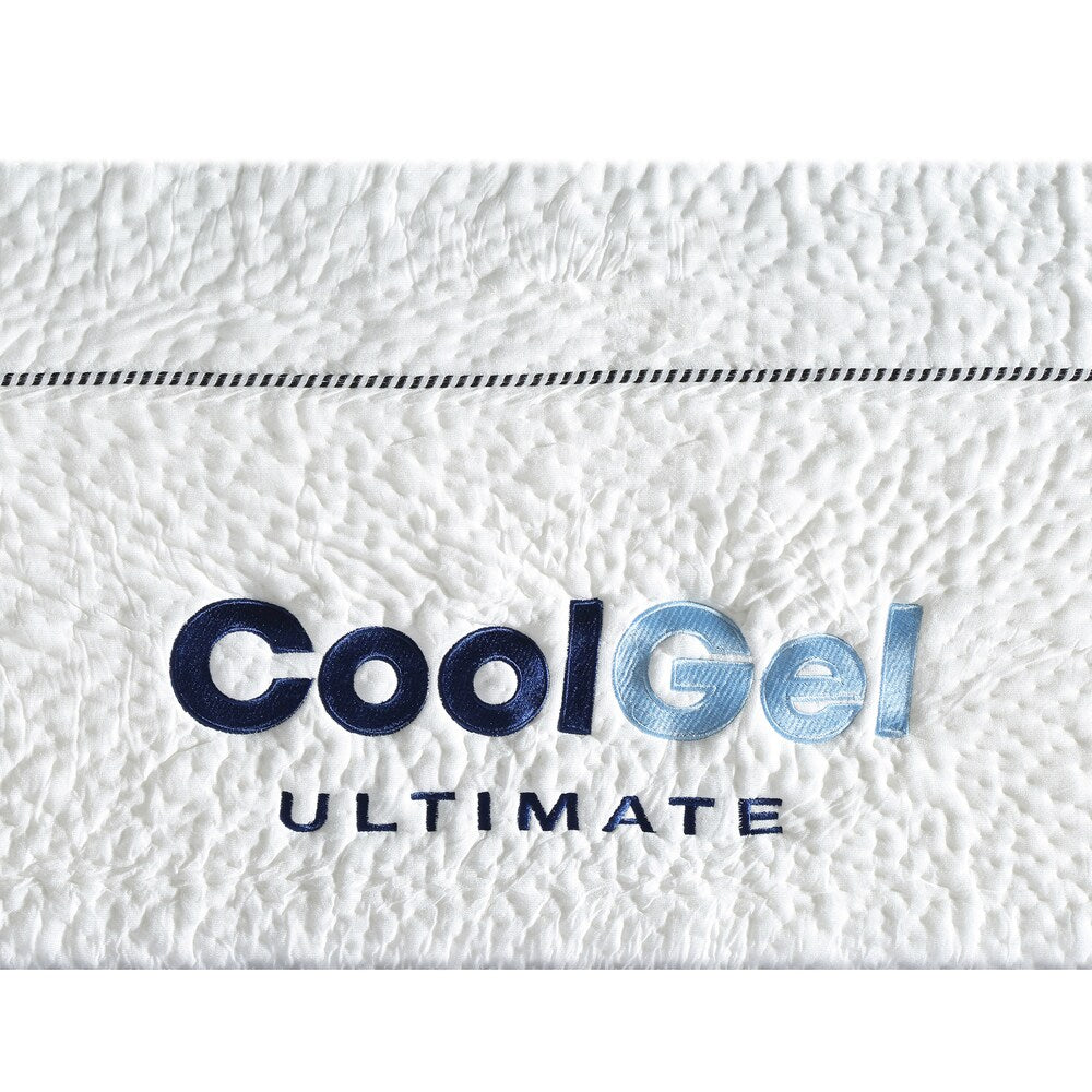 Matelas en mousse à mémoire de forme Cool Gel de Classic Brands de 14 pouces avec oreiller - Blanc