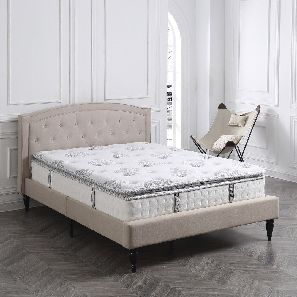 Matelas hybride à plateau-coussin Newberry de Classic Brands (12 pouces) - Blanc