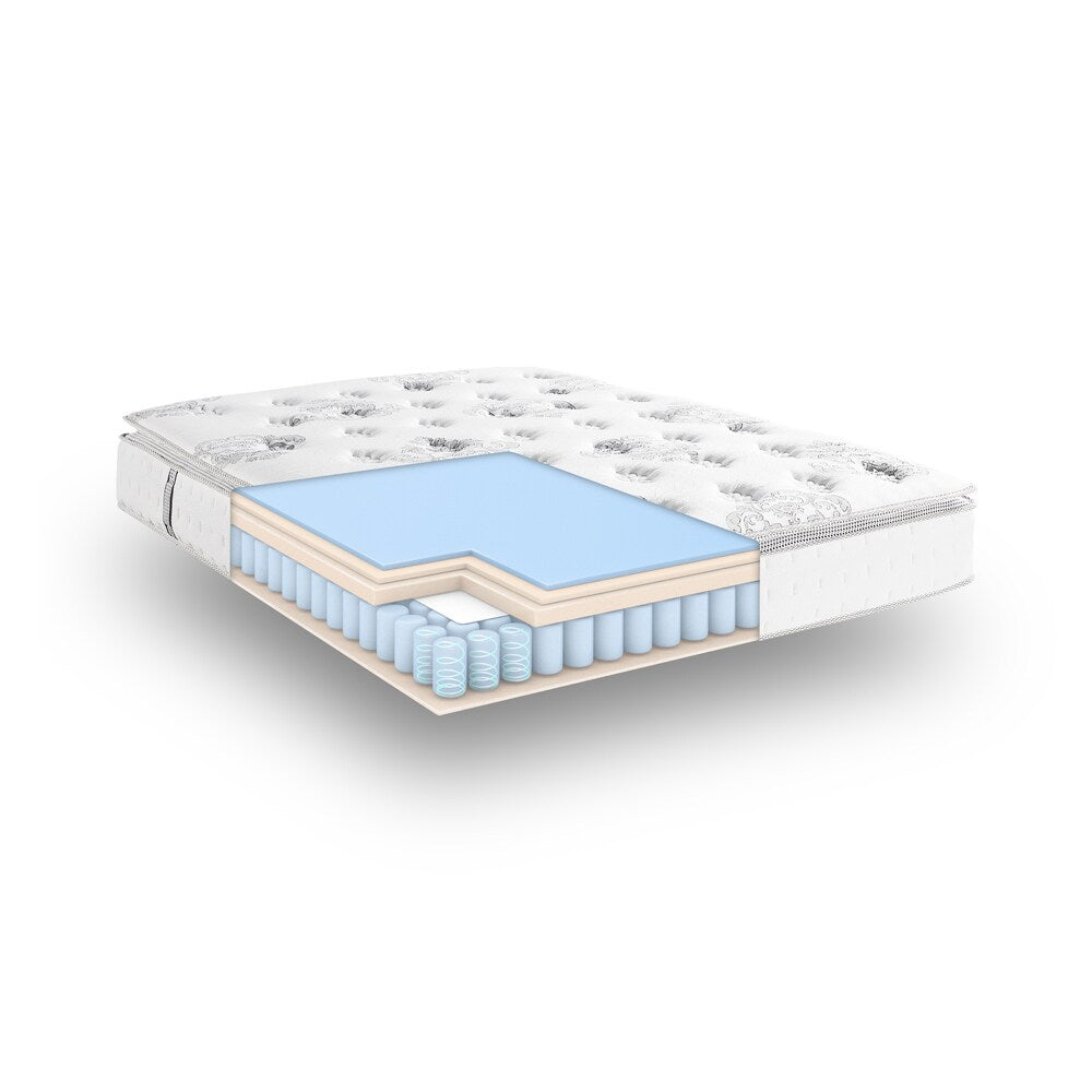 Matelas hybride à plateau-coussin Newberry de Classic Brands (12 pouces) - Blanc