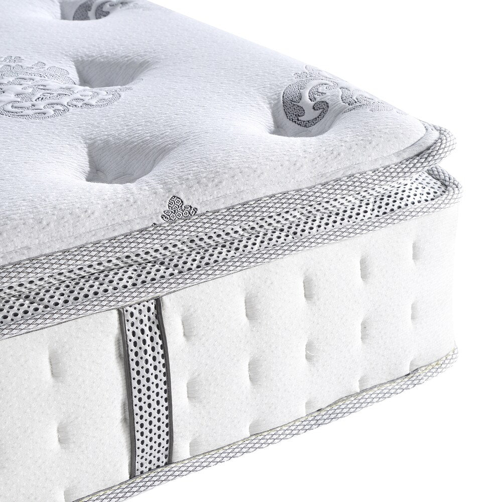 Matelas hybride à plateau-coussin Newberry de Classic Brands (12 pouces) - Blanc